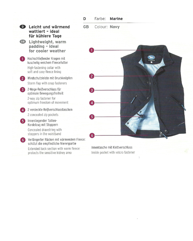 Picture of TCM Navy Kids Riding Vest